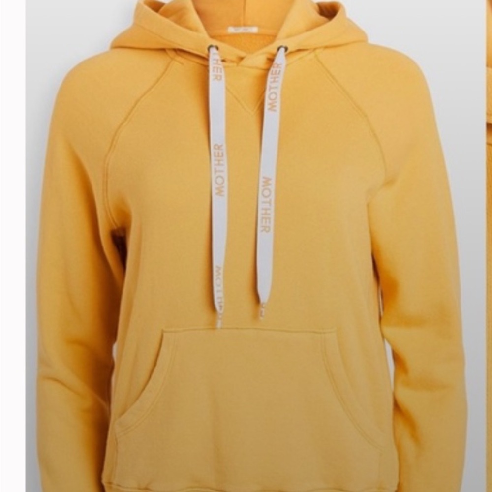 MOTHER Golden yellow Hoodie Sweatshirt